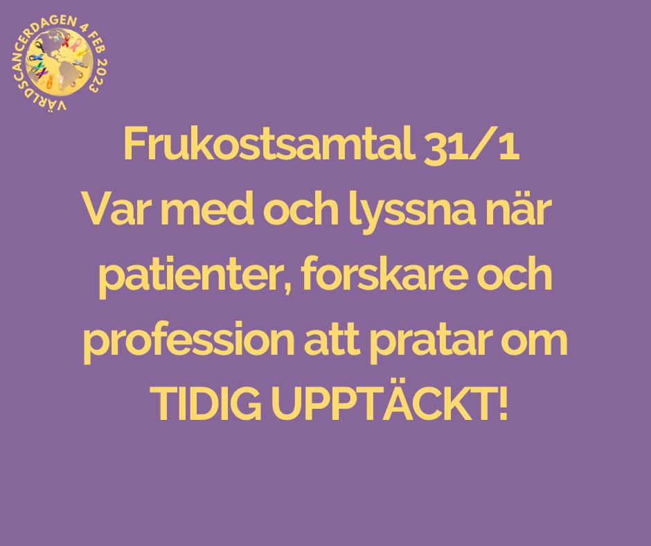 Frukostsamtal Tidig upptäckt!