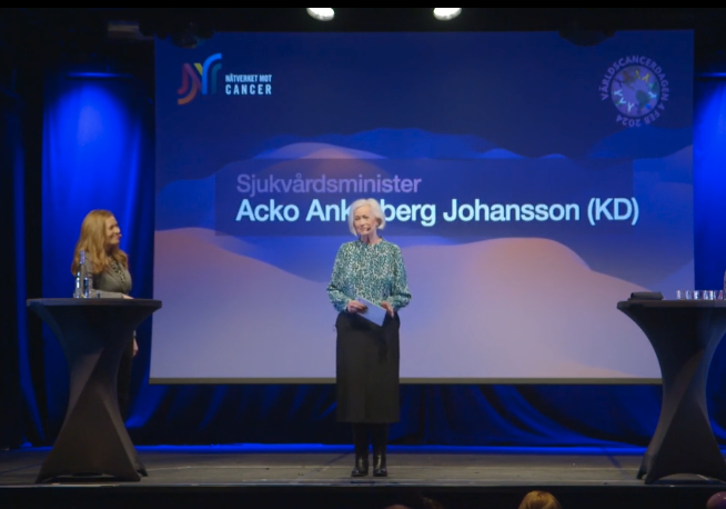 Tal av sjukvårdsminister Acko Ankarberg Johansson på Världscancerdagen 2024